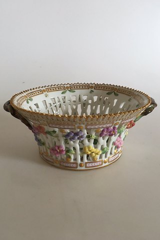 Antique Royal Copenhagen Flora Danica Fruit Basket No 3532