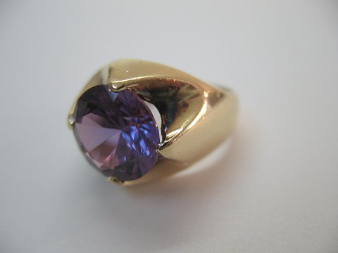 solgt vintage safir ring