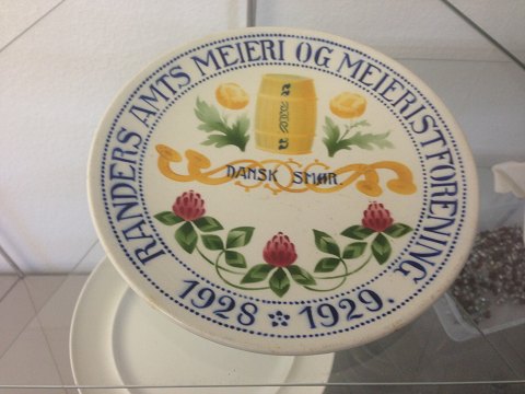 Aluminia Butter Plate "Randers Amts Mejeri og Mejeristforeing 1928-1929