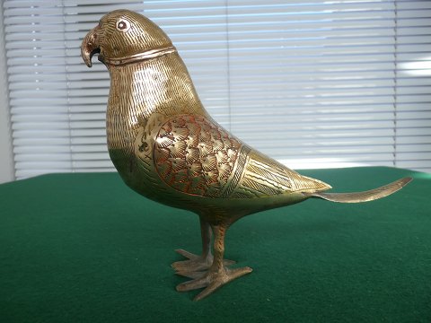 Brass parrot from the East.