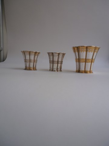 3 Margrethe cups in sterling silver.