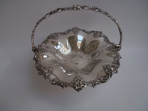 1 plated tray with handles, Germany approx. 1920.