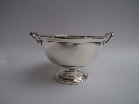 Plet bowl in new silver stain, Denmark aprox. 1920.