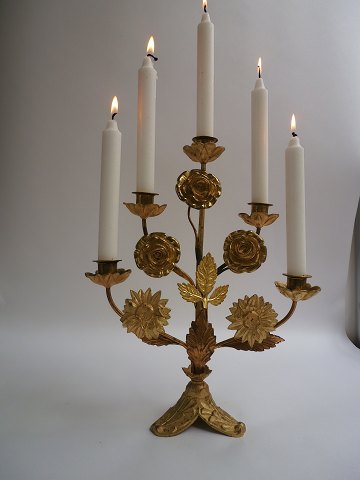 1 pair of church candlesticks, France approx. 1920