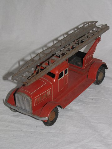 Blik legetøj
Brandbil 
Stigevogn