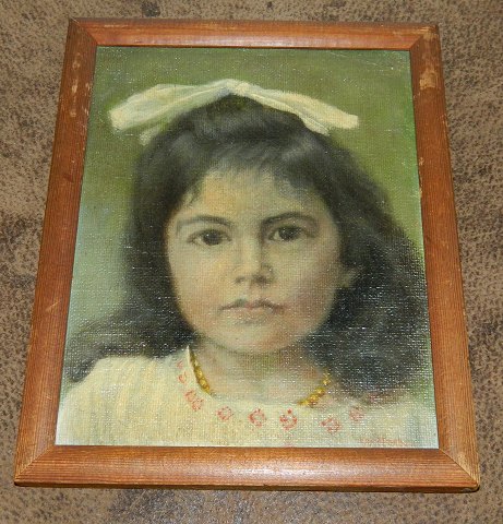 Portrait of girl - Oil Painting about , 1920