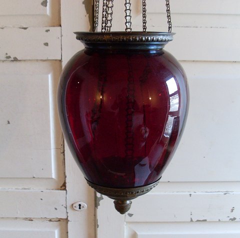 Rød ampel fra Fyns glasværk