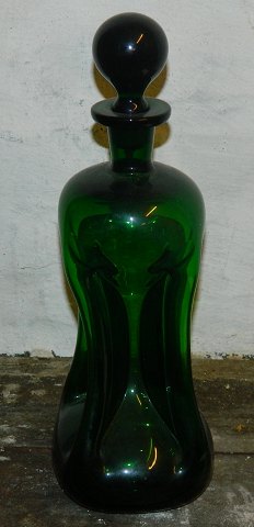 Stor grøn klukflaske fra Holmegaard