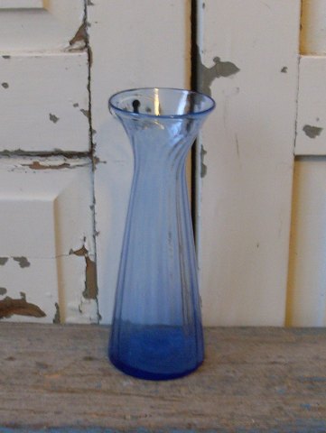 1800tals søblåt hyacintglas Kastrup Glasværk