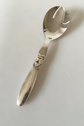 Georg Jensen Sterling Silver Cactus Serving Piece for Salad Set.