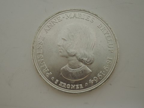 Danmark
Jubilæums mønt
5 kr
1964