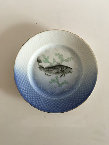 Bing & Grondahl Seagull with Gold Fish Luncheon Plate No 26/6 Cod