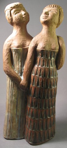 Michael Andersen keramik figur, to damer