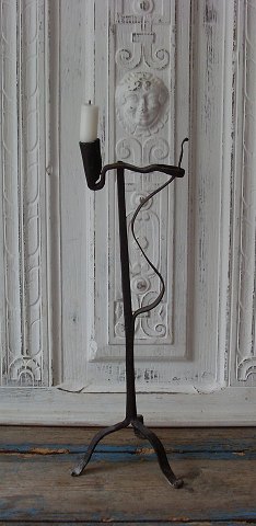 1700 century Swedish iron candlestick