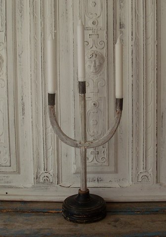 Antique Swedish wooden candlestich