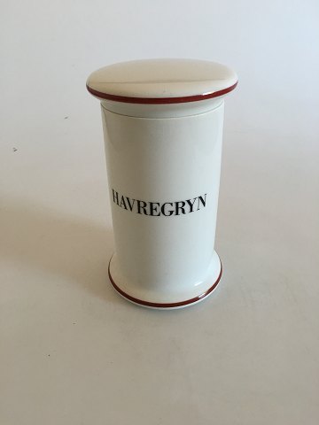 Bing & Grondahl Havregryn (Oat Meal) Jar No 494 from the Apothecary Collection
