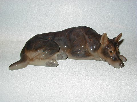 Sjælden Bing & Grøndahl Hunde Figur
Liggende Schæfer