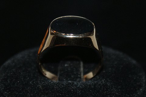 Mens ring with Black Onyx 14 Karat Gold