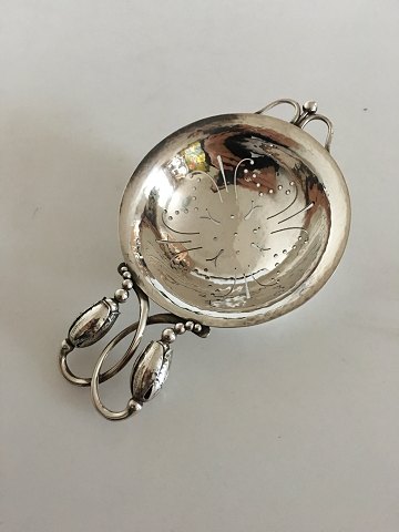 Georg Jensen Sterling Silver "Blossom" Tea Strainer No. 84