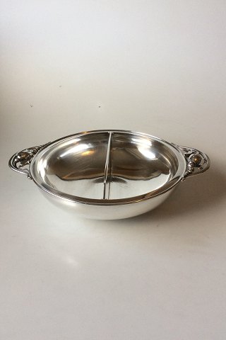 Georg Jensen Sterling Sølv Todelt Magnolia Skål No 2D