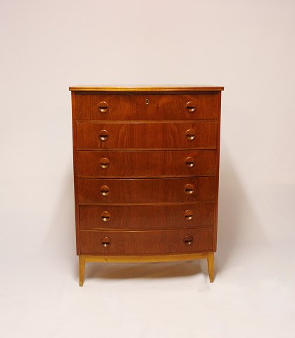 afregning Skal plus KAD ringen - Chest with 6 drawers in teak and oak by Kai Kristiansen from  the 1960s. * 5000m2 - Chest with 6 drawers in teak and oak by Kai  Kristiansen from the 1960s. * 5000m2