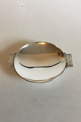 Georg Jensen Sterling Silver Flad Skål Rune No 876