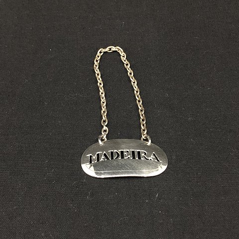Bottle sign in silver - Madeira
