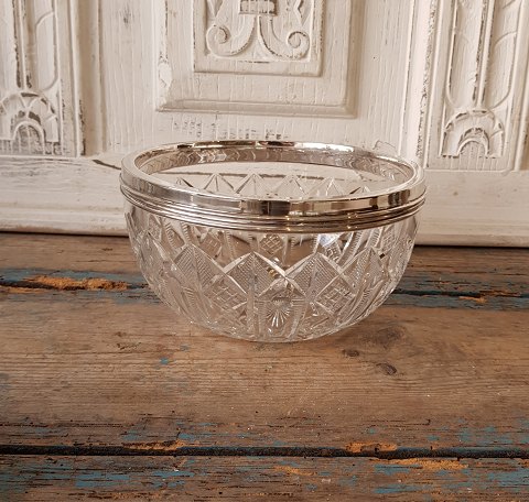 Crystal bowl with silver mounting by Carl M. Cohr 1911