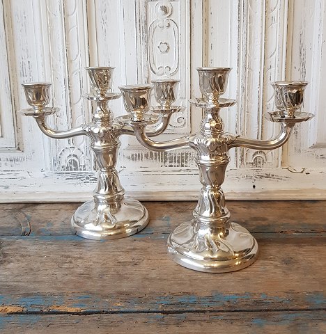 Pair of candlesticks in silver from 1934