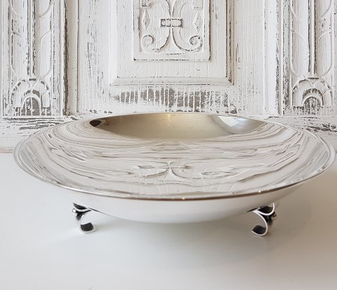 Silver bowl in Art Deco style from 1938 by Svend Poulsen Copenhagen