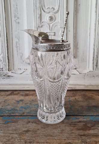 Eksklusiv cocktail kande med rører ske i krystal og sølv