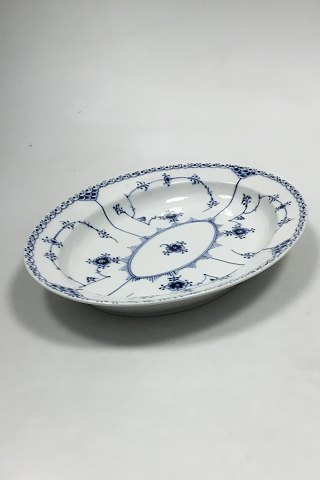 Royal Copenhagen Blue Fluted Half Lace Oval Serving Dish No 628