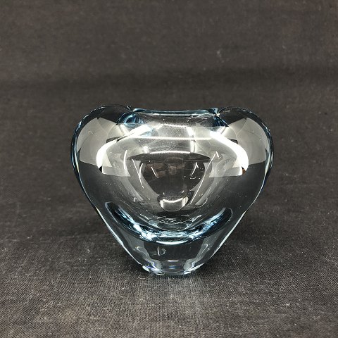 Aqua blue heart vase from Holmegaard
