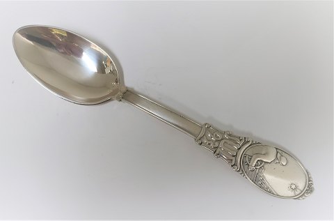 August Thomsen. Silber Weihnachtslöffel 1931. (830). Länge 17,6 cm