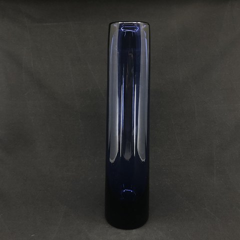 Tall sapphire blue cylinder vase