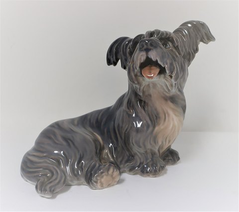 Dahl Jensen. Dog. Skye terrier. Model 1103. Length 15 cm. (1 quality)