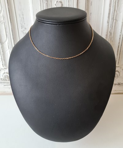Vintage anker halskæde i 14 kt guld - 42,5 cm.