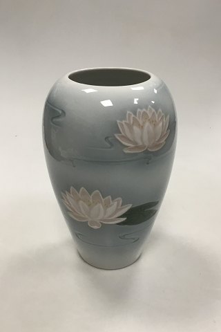 Bing & Grondahl Art Nouveau Vase decorated with Nymphea No 6436