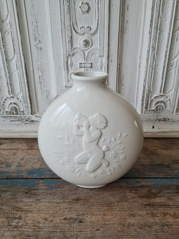 Hans Henrik Hansen for Royal Copenhagen Blanc de Chine vase with decoration in 
relief no. 4118