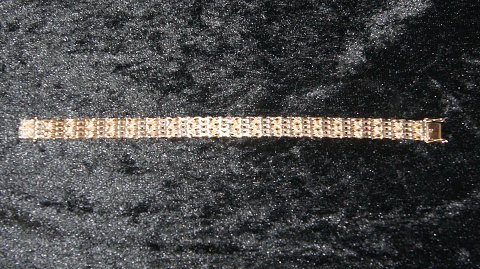 Elegant #Y Pattern Bracelet 2 RK in 14 Carat Gold