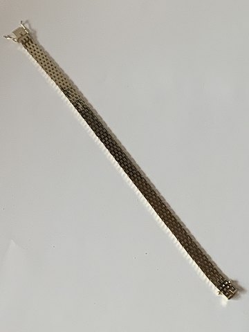 Brick Bracelet 7 Rk in 14 carat Gold
Stamped VP 585
Length 19 cm