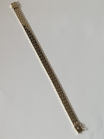 Brick Bracelet 5 Rk in 14 carat Gold
Stamped 585
Length 19 cm