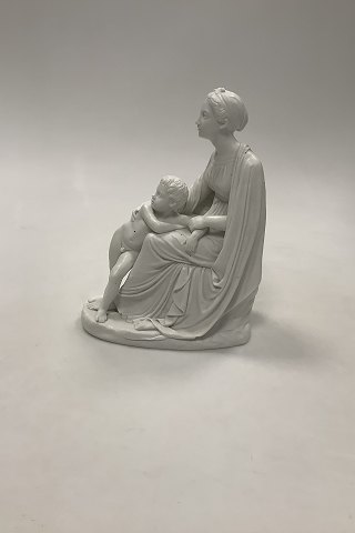 Bing og Grøndahl Thorvaldsen Bisquit Figur af Mor og Barn