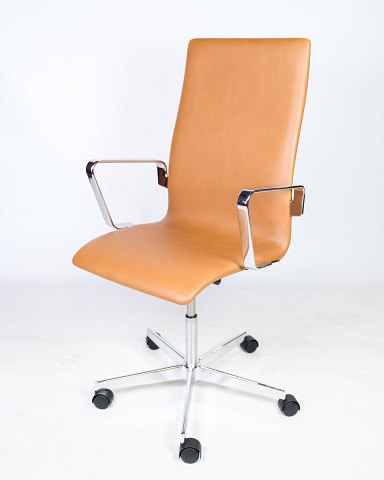 Oxford Classic office chair, model 3293C, cognac leather, Arne Jacobsen, 1963
Great condition
