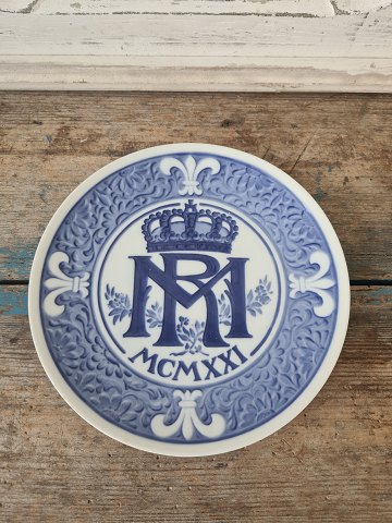 Royal Copenhagen commemorative plate from 1921 Princess Margrethe