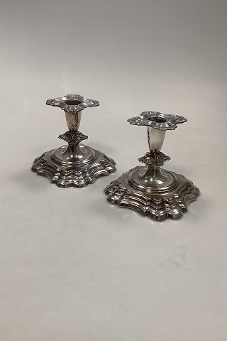 Pair of Silver Plated Candlesticks