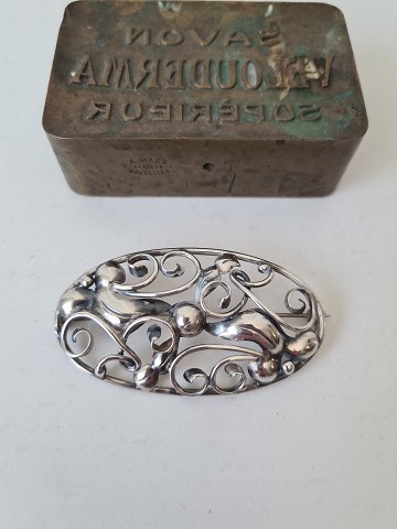 Handmade silver brooch