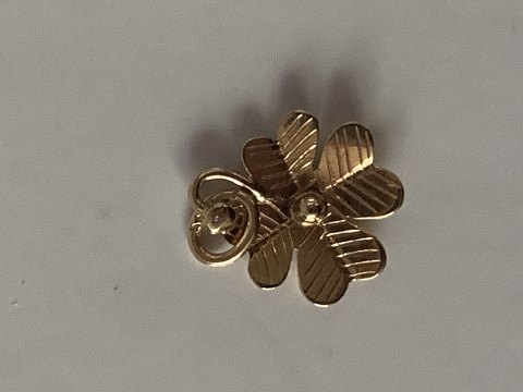 Four-leaf clover pendant #14 carat gold
Stamped 585