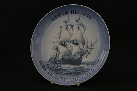 Ship plate Bing & Grøndal No. 8, the ship Ship Of The Line, from 1986