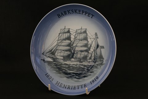 Ship plate Bing & Grøndal No. 11, the ship Barkskeppet, from 1987